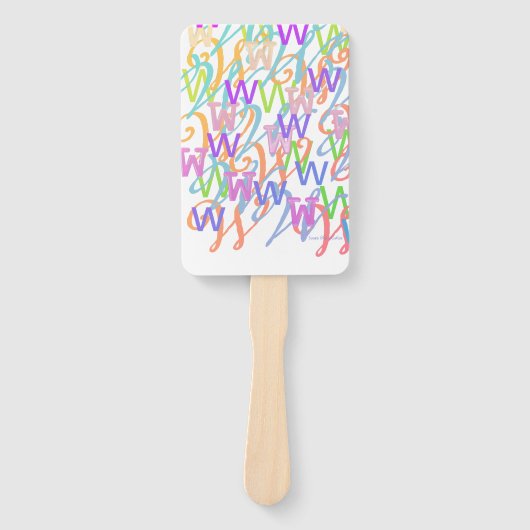 Brief Confetti "W" Handwaaier (Voorkant)