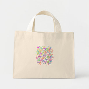 Brief Confetti "W" Mini Tote Bag