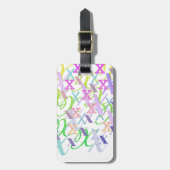 Brief Confetti "X" Bagagelabel (Voorkant verticaal)