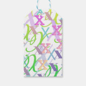 Brief Confetti "X" Cadeaulabel (Voorkant)