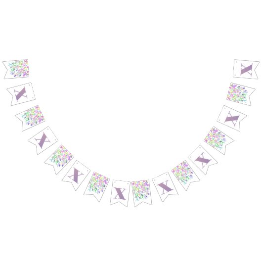 Brief Confetti "X" Vlaggetjes (Alle)