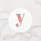 Brief Confetti "Y" (Kleine voorkant)