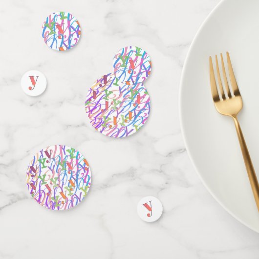 Brief Confetti "Y" (Groep)