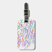 Brief Confetti "Y" Bagagelabel (Voorkant verticaal)
