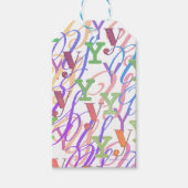 Brief Confetti "Y" Cadeaulabel (Voorkant)