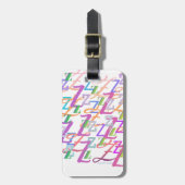 Brief Confetti "Z" Bagagelabel (Voorkant verticaal)