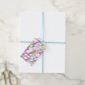 Brief Confetti "Z" Cadeaulabel (Met Touw)