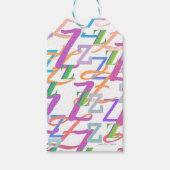 Brief Confetti "Z" Cadeaulabel (Voorkant)