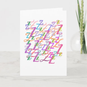 Brief Confetti "Z" Kaart