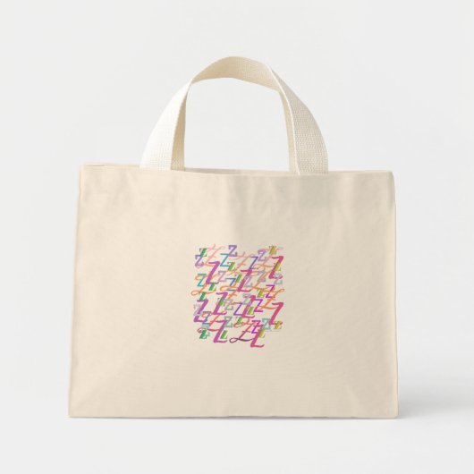 Brief Confetti "Z" Mini Tote Bag (Voorkant)