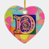 Brief D 17e eeuw Keramisch Ornament (Voorkant)