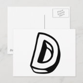 Brief D Briefkaart (Voorkant / Achterkant)