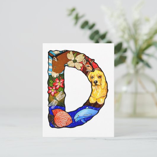 Brief D Briefkaart (Staand voorkant)