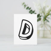 Brief D Briefkaart (Staand voorkant)