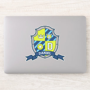 Brief D douanenaam Daniel messghts crest Sticker