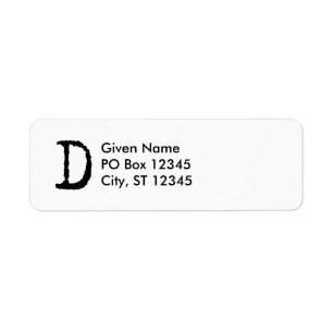 Brief D Etiket