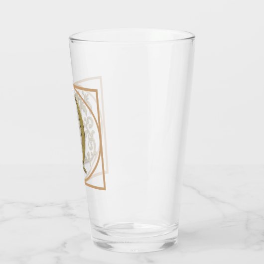 BRIEF D MONOGRAM Beauful Wedding New Home Gift Glas (Links)