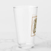 BRIEF D MONOGRAM Beauful Wedding New Home Gift Glas (Rechts)