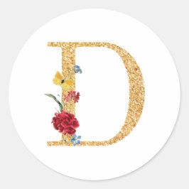 Brief d ronde sticker