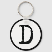 Brief D Sleutelhanger (Voorkant)