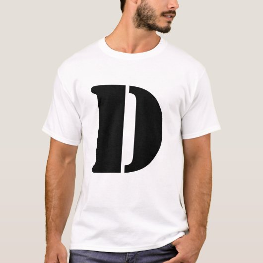 Brief D T-shirt (Voorkant)