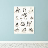 Brief D van een alfabet primer, 1832 Canvas Afdruk (Insitu (Houten vloer))