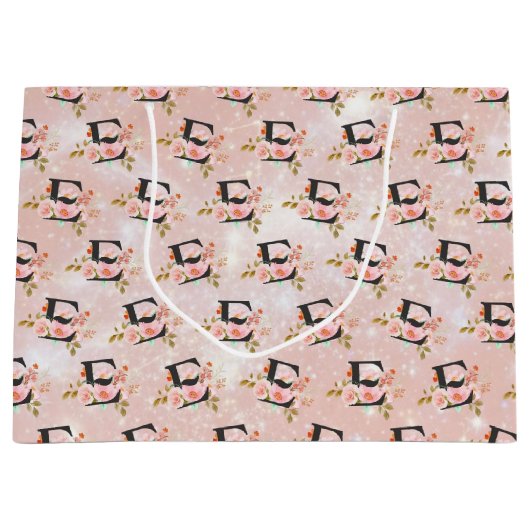 Brief E Grote Cadeaubag Groot Cadeauzakje (Voorkant)