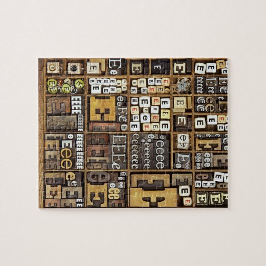 Brief E Legpuzzel (Horizontaal)