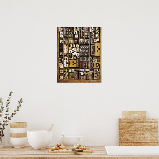 Brief E Poster (Keuken)