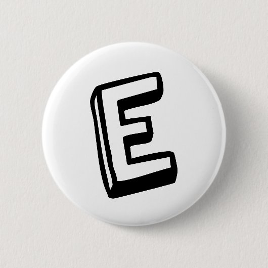 Brief E Ronde Button 5,7 Cm (Voorkant)