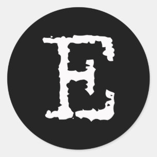 Brief E Ronde Sticker