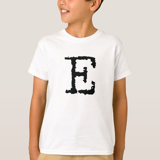 Brief E T-shirt (Voorkant)
