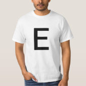 Brief E T-shirt (Voorkant)