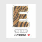 Brief E Tiger Fur Sticker (Vel)
