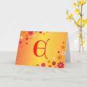 Brief E Wenskaart Kaart (Gele Bloem)