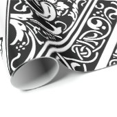 Brief Een middeleeuws monogram Art Nouveau Cadeaupapier (Rol Hoek)