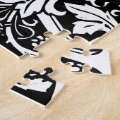 Brief Een middeleeuws monogram Art Nouveau Legpuzzel (Zijkant)