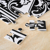 Brief Een middeleeuws monogram Art Nouveau Legpuzzel (Zijkant)