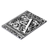 Brief Een middeleeuws monogram Art Nouveau Notitieboek (Linkerzijde)