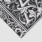Brief Een middeleeuws monogram Art Nouveau Tissuepapier (Detail)