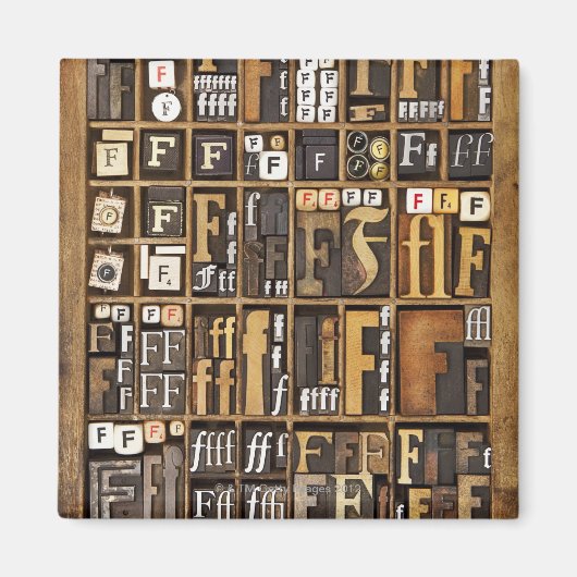 Brief F Magneet (Voorkant)