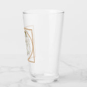 BRIEF F MONOGRAM Beauful Wedding New Home Gift Glas (Links)
