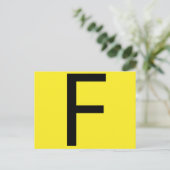 Brief F periodiek tabel Briefkaart (Staand voorkant)