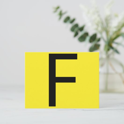 Brief F periodiek tabel Briefkaart (Staand voorkant)