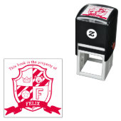 Brief F ridder naam beren kinderen bibliotheek ste Zelfinktende Stempel (In situ)