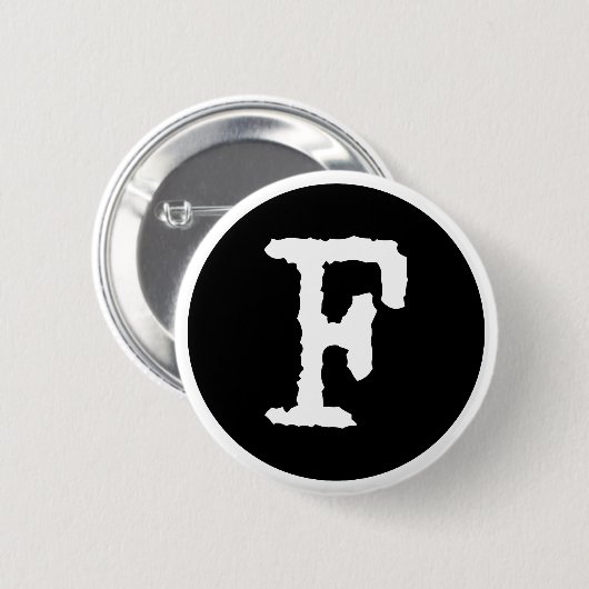 Brief F Ronde Button 5,7 Cm (Voorkant /achterkant)