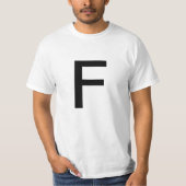 Brief F T-shirt (Voorkant)