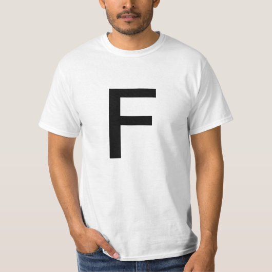 Brief F T-shirt (Voorkant)