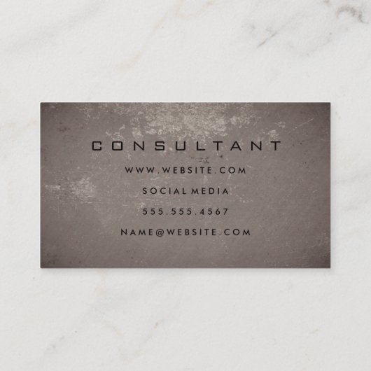 Brief Flip Grungy Textuur Visitekaartje (Achterkant)