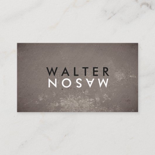 Brief Flip Grungy Textuur Visitekaartje (Voorkant)